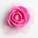 Maxbell 100pcs Artificial Foam Rose Head Flowers Wedding Home DIY Craft Decor Rose Red