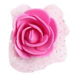 Maxbell 100pcs Artificial Foam Rose Head Flowers Wedding Home DIY Craft Decor Rose Red