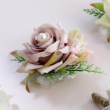 Maxbell Romantic Rose Flower Wrist Corsage Wedding Bride Bridesmaid Gift Light Pink