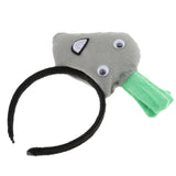 Maxbell Kids Girls Cute Plush Carrot Headband Party Game Props Fancy Dress Gray