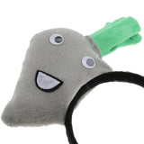 Maxbell Kids Girls Cute Plush Carrot Headband Party Game Props Fancy Dress Gray