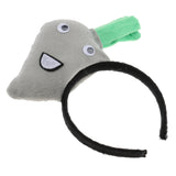 Maxbell Kids Girls Cute Plush Carrot Headband Party Game Props Fancy Dress Gray