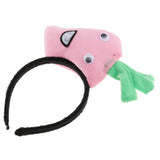 Maxbell Kids Girls Cute Plush Carrot Headband Party Game Props Fancy Dress Pink