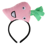 Maxbell Kids Girls Cute Plush Carrot Headband Party Game Props Fancy Dress Pink