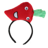 Maxbell Kids Girls Cute Plush Carrot Headband Party Game Props Fancy Dress Red