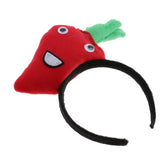 Maxbell Kids Girls Cute Plush Carrot Headband Party Game Props Fancy Dress Red