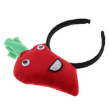 Maxbell Kids Girls Cute Plush Carrot Headband Party Game Props Fancy Dress Red