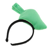 Maxbell Kids Girls Cute Plush Carrot Headband Party Game Props Fancy Dress Green