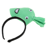 Maxbell Kids Girls Cute Plush Carrot Headband Party Game Props Fancy Dress Green