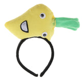 Maxbell Kids Girls Cute Plush Carrot Headband Party Game Props Fancy Dress Yellow