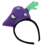 Maxbell Kids Girls Cute Plush Carrot Headband Party Game Props Fancy Dress Purple