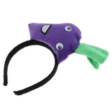 Maxbell Kids Girls Cute Plush Carrot Headband Party Game Props Fancy Dress Purple