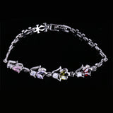 Maxbell Shiny Crystal Diamond Bracelet Woman Girls Charm Bangle Bracelet Jewelry #7