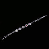 Maxbell Shiny Crystal Diamond Bracelet Woman Girls Charm Bangle Bracelet Jewelry #6