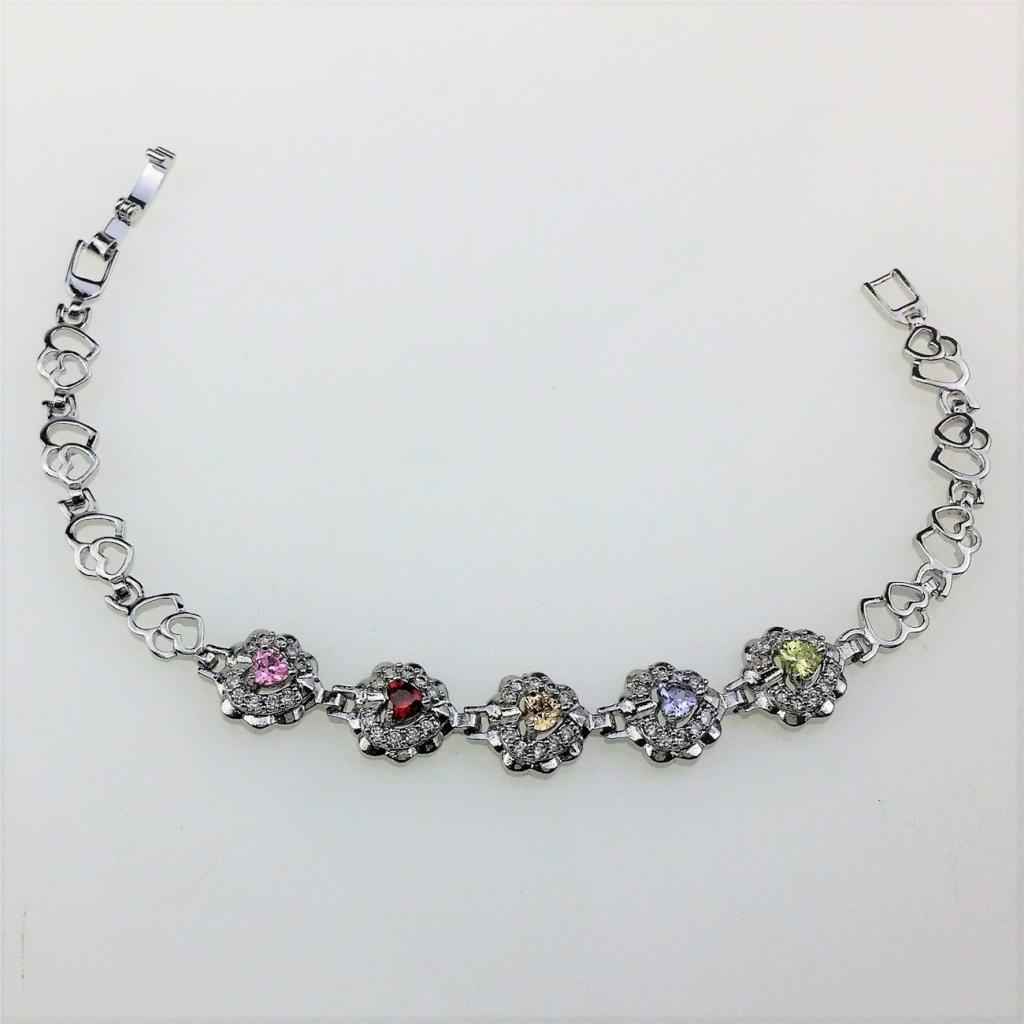 Maxbell Shiny Crystal Diamond Bracelet Woman Girls Charm Bangle Bracelet Jewelry #6