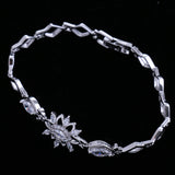 Maxbell Shiny Crystal Diamond Bracelet Woman Girls Charm Bangle Bracelet Jewelry #5