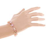 Maxbell Shiny Crystal Diamond Bracelet Woman Girls Charm Bangle Bracelet Jewelry #1