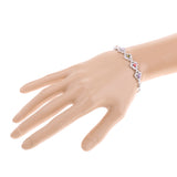 Maxbell Shiny Crystal Diamond Bracelet Woman Girls Charm Bangle Bracelet Jewelry #2