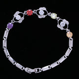 Maxbell Shiny Crystal Diamond Bracelet Woman Girls Charm Bangle Bracelet Jewelry #3