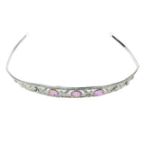 Maxbell Bridal Wedding Diamond Crystal Headband Headpiece Hair Accessories  Orange