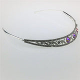Maxbell Bridal Wedding Diamond Crystal Headband Headpiece Hair Accessories  Orange