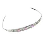 Maxbell Bridal Wedding Diamond Crystal Headband Headpiece Hair Accessories  Orange
