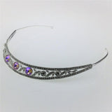 Maxbell Bridal Wedding Diamond Crystal Headband Headpiece Hair Accessories  Orange