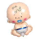 Maxbell Baby Pacifier Doll Foil Balloon Baby Shower Christening Party Decor Blue