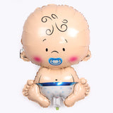 Maxbell Baby Pacifier Doll Foil Balloon Baby Shower Christening Party Decor Blue