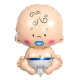 Maxbell Baby Pacifier Doll Foil Balloon Baby Shower Christening Party Decor Blue