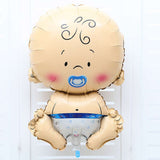 Maxbell Baby Pacifier Doll Foil Balloon Baby Shower Christening Party Decor Blue