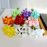 Maxbell 10 Stems Blossom Calla Lilies Flowers Bouquet Wedding Home Decor Red