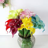 Maxbell 10 Stems Blossom Calla Lilies Flowers Bouquet Wedding Home Decor Red