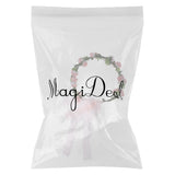 Maxbell Bridal Wedding Floral Flower Garland Forehead Wreath Hair Accessories Pink
