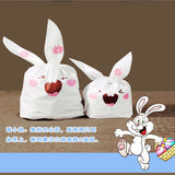 Maxbell Cute Rabbit Ear Cookie Candy Bags Self Adhesive Baking Packing Bags 17x10cm