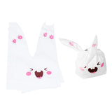 Maxbell Cute Rabbit Ear Cookie Candy Bags Self Adhesive Baking Packing Bags 17x10cm