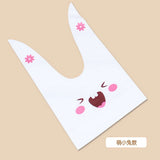 Maxbell Cute Rabbit Ear Cookie Candy Bags Self Adhesive Baking Packing Bags 17x10cm