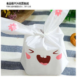 Maxbell Cute Rabbit Ear Cookie Candy Bags Self Adhesive Baking Packing Bags 16x28cm