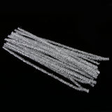 Maxbell 24pcs Shiny Metallic Twist Ties Candy Cake Gift Bag Packing DIY Craft Silver