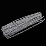 Maxbell 24pcs Shiny Metallic Twist Ties Candy Cake Gift Bag Packing DIY Craft Silver