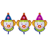 Maxbell Funny Juggles Super Clow Foil Balloon Kids Birthday Party Supplies Rose Red