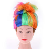 Maxbell Cartoon Cute Flame Elf Wig Magic Pixie Party Costume Cosplay Wig Multicolor
