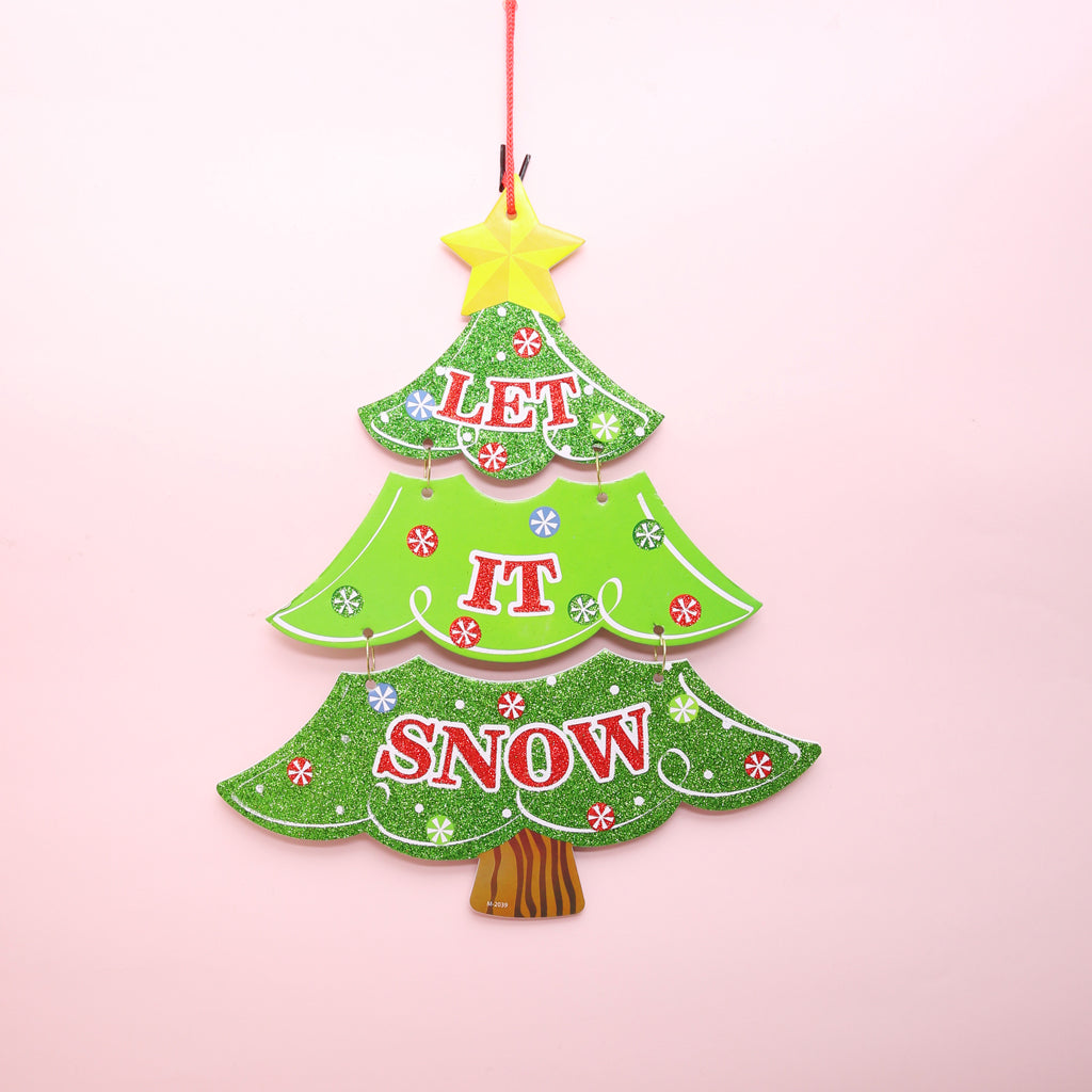 Maxbell Christmas Hanging Foam Plaque Door Wall Tree Decoration Ornament Xmas Tree