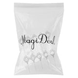 Maxbell 10x Glitter Deer Cupcake Topper Christmas Kids Party Cake Food Picks Silver
