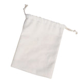 Maxbell Cotton Plain Christmas Sack Bag Drawstring Pouch Bag Storage Bag 20x23.5cm