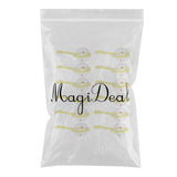 Maxbell 12 Pieces Star Mini Rattles Baby Shower Party Bag Fillers Table Decor Yellow