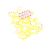 Maxbell 12 Pieces Star Mini Rattles Baby Shower Party Bag Fillers Table Decor Yellow