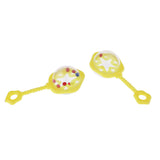 Maxbell 12 Pieces Star Mini Rattles Baby Shower Party Bag Fillers Table Decor Yellow