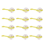 Maxbell 12 Pieces Star Mini Rattles Baby Shower Party Bag Fillers Table Decor Yellow