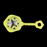 Maxbell 12 Pieces Star Mini Rattles Baby Shower Party Bag Fillers Table Decor Yellow